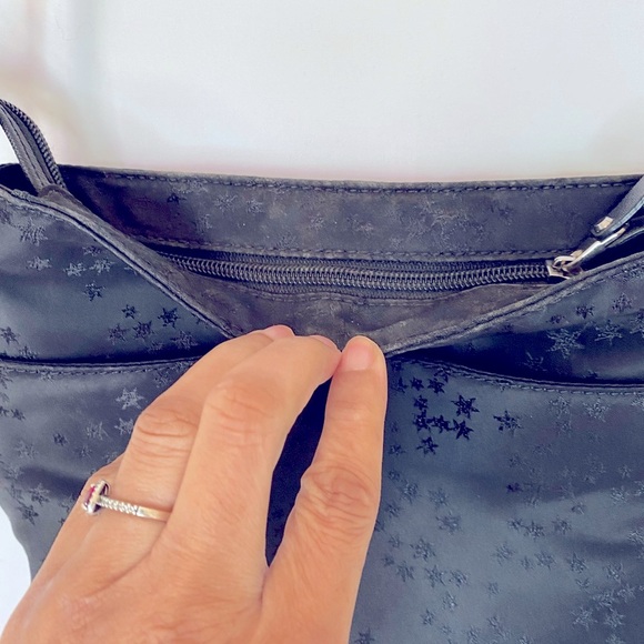 MICHAEL KORS Black Nylon Cross body purse with star design. Adjustable … - Picture 8 of 10